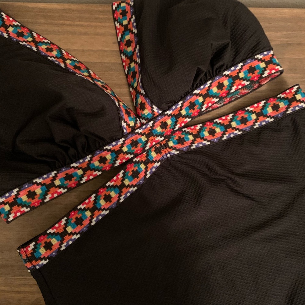 Lane Bryant Cacique tribal one piece monokini